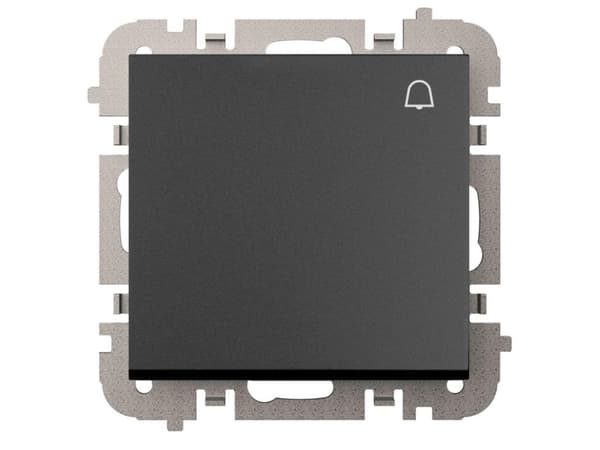 Elektroplast Push Bell Switch Black