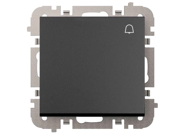 Elektroplast Push Bell Switch Black