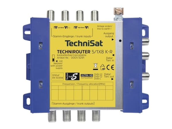 TechniSat TechniRouter 5/1x8 K-R - Satellitt / terrestrisk signal multi-kontakt