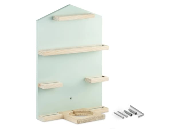 Hama 00132439, Floating shelf, Wall mounted, Wood, Mint colour, Wood, Children''s room, 7 shelves