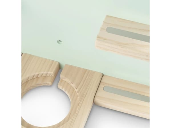 Hama 00132439, Floating shelf, Wall mounted, Wood, Mint colour, Wood, Children''s room, 7 shelves