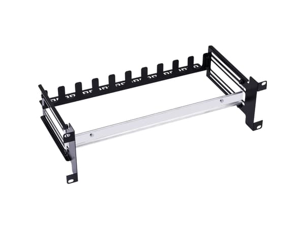 InLine 19106A, Katkaisijapaneeli, musta, teräs, 3U, Saksa, 48,3 cm (19")