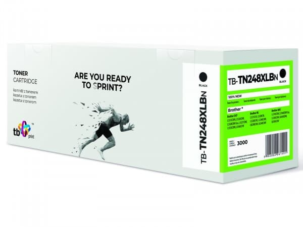 Tb Print Toner for Brother tn248xlbk tb-tn248xlbn 100 % ny svart