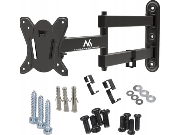 Maclean TV- eller skjermholder, maks. VESA 100x100, 13-32", 30 kg, svart, MC-417