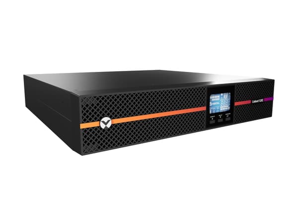 Vertiv Liebert GXE3-2000IRT2UXL, kaksoismuunnos (online), 2 kVA, 1800 W, puhdas sinijännite, 110 V, 290 V