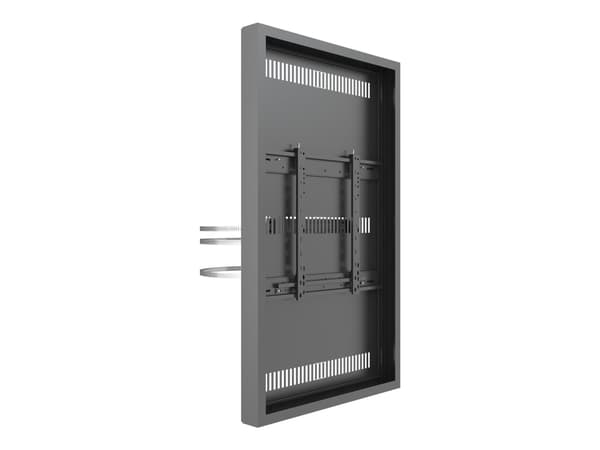 Multibrackets M Pro Series - Innhegning - for digitalt skiltingspanel - medium - stål - svart - skjermstørrelse: 55" - søyle