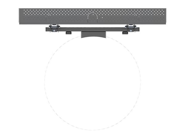 Multibrackets M Pro Series - Innhegning - for digitalt skiltingspanel - medium - stål - svart - skjermstørrelse: 55" - søyle