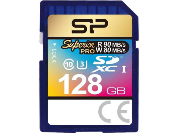 Silicon Power SDXC 128GB, 128 GB, SDXC, Klasse 10, UHS-I, 90 MB/s, 80 MB/s