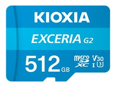 KIOXIA EXCERIA G2 - Flashminnekort - 512 GB - A1 / Video Class V30 / UHS-I U3 / Class10 - microSDXC UHS-I U3