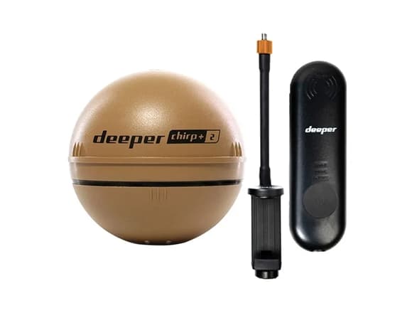 Deeper Long Range Kit smart ekkolodd Chirp + 2 og kommunikasjonsforsterker med brakett