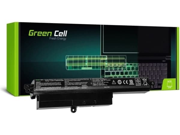 Green Cell - Batteri til bærbar PC (tilsvarer: ASUS A31N1302) - litiumion - 3-cellers - 2200 mAh - svart - for ASUS K200MA; VivoBook F200CA; F200MA;