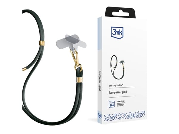 3MK EasyClip Elite, Mobiltelefon, Nylon, Zink, Gull, Grønn, Hengende boks