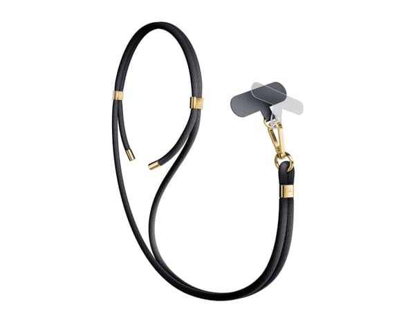 Smycz do telefono - 3mk EasyClip Elite - Svart (gull)