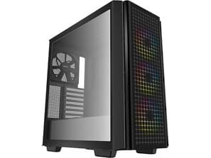 DeepCool - - genomskinlig sidopanel (härdat glas) - ingen strömförsörjning - USB/ljud