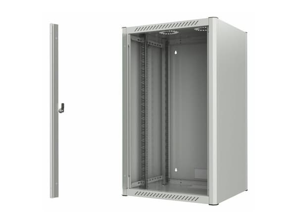 Lanview by Logon - Rack skap - 60 x 56 - veggmonterbar - hvit, RAL 7035 - 20U - 19"