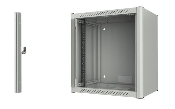 Lanview - Rack skåp - 60 x 45 - väggmontering - vit, RAL7035 - 12U - 19"