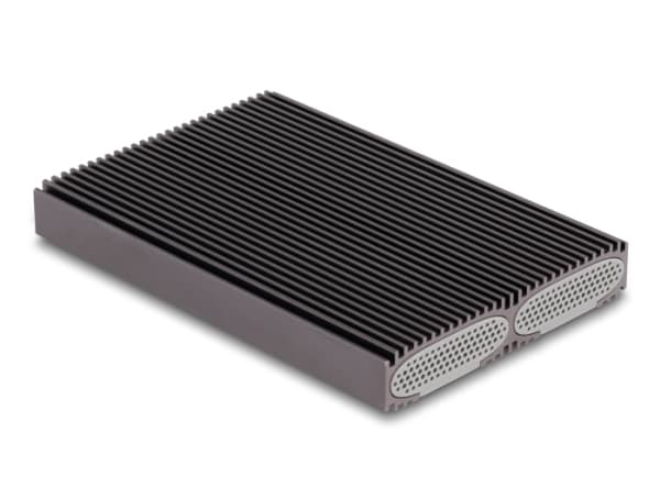 DeLOCK 42028, SSD-kabinett, M.2, M.2, PCI Express, 10 Gbit/s, USB-tilkobling, Sort, Grå Sort, Grå