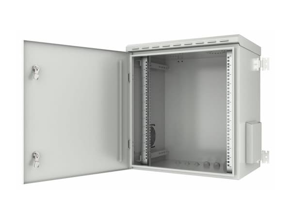 Lanview by Logon - Rack skåp - 60 x 45 - väggmontering - vit, RAL 7035 - 12U - 19"