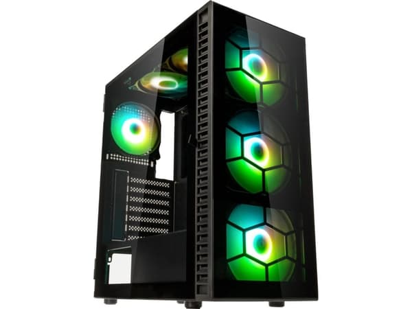Obudowa Kolink Kolink Observatory HF Plus Glass ARGB Midi Tower Case - Juodas