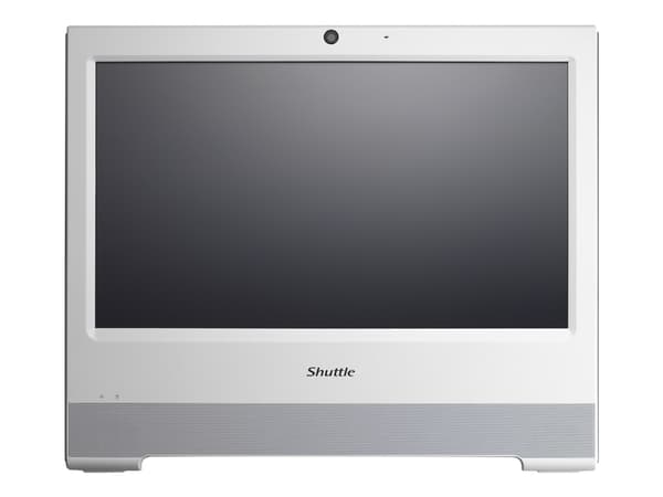Shuttle XPC X50V9 - Barebone - allt-i-ett 1 x Celeron 7305 upp till - RAM 0 GB - UHD Graphics - Gigabit Ethernet - skärm: LED 15.6" 1366 x 768 (HD) p Vit