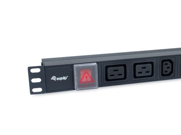 Equip 333316 8-Outlet, 6 x IEC-C13+ 2X IEC-C19 Power Distribution Unit, on/off switch, Aluminum