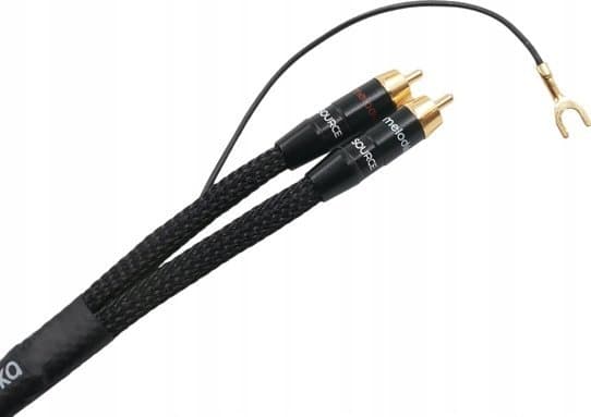 Gramofon Melodika Melodika MDPHD20 Purple Rain Black Edition Kabel 2xRCA PHONO do gramofonu til żyłą uziemiającą - 2m