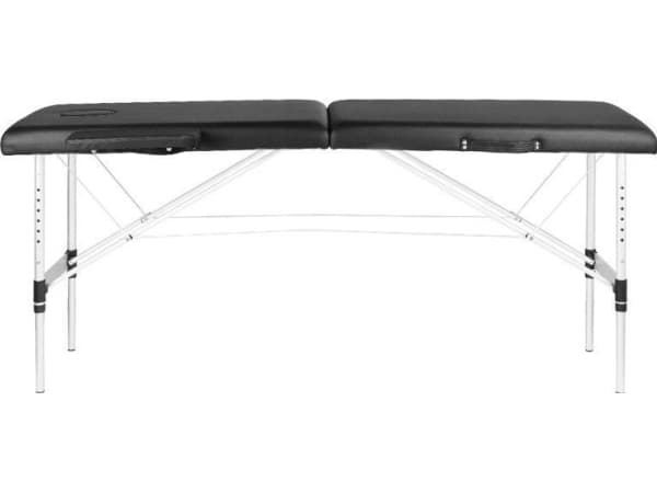 Activeshop hopfällbart massagebord ALUMINIUM COMFORT ACTIV FIZJO 2 SEGMENT SVART