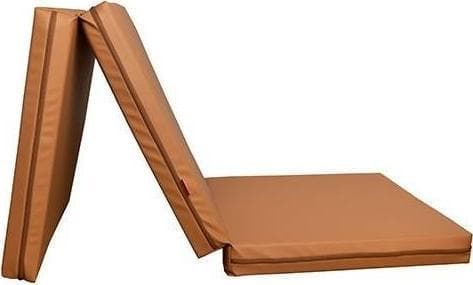 BenchK 3-delt gymnastikkmadrass T25 180 cm x 60 cm x 8 cm brun
