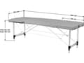 Miniatyrbild 2 av 5: Activeshop ALUMINIUM FIZJO COMFORT 3-SEGMENT FOLDING MASSAGE TABLE GRAY
