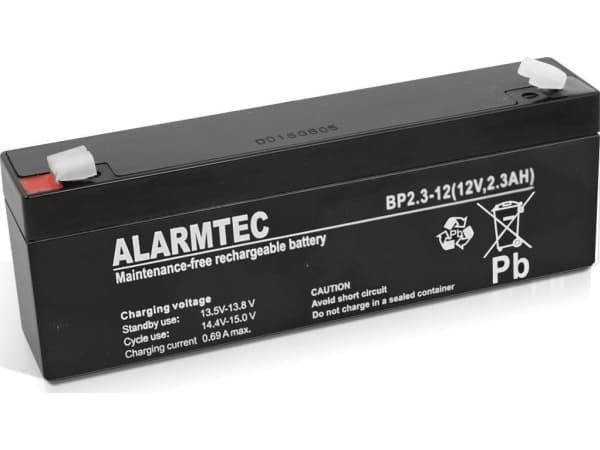 Alarmtec akku 12V 2.3Ah AGM Alarmtec BP2.3-12