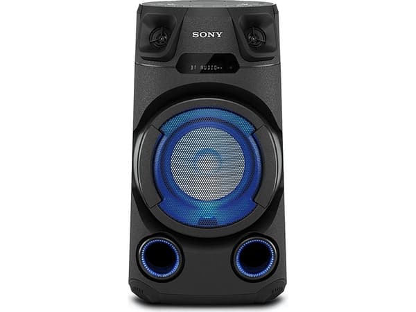 Sony MHC-V43D, Hemmaljud mikrosystem, Svart, FM, CD, CD-R, CD-RW, DVD, DVD-R, DVD-RW, 0,5 W, 349,5 mm