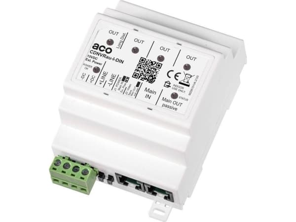 ACO ACO CDNVRau-I-DIN Intelligent aktiv videosplitter for P-system på DIN-skinne