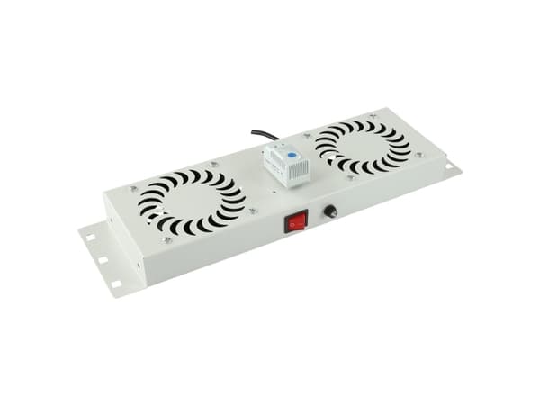 Lanview by Logon - Fläktmodul - analog - med termostat - takmonterbar - vit - 1U