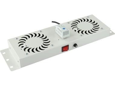 Lanview by Logon - Fläktmodul - analog - med termostat - takmonterbar - vit - 1U
