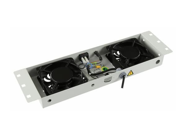 Lanview by Logon - Fläktmodul - analog - med termostat - takmonterbar - vit - 1U