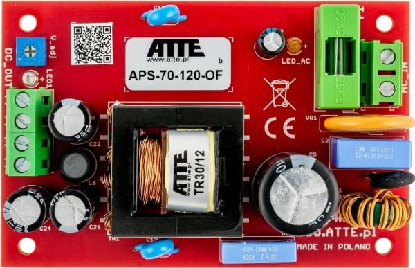 UPS Atte SMPS strømforsyning 24V 3A 72W ATTE APS-70-240-OF