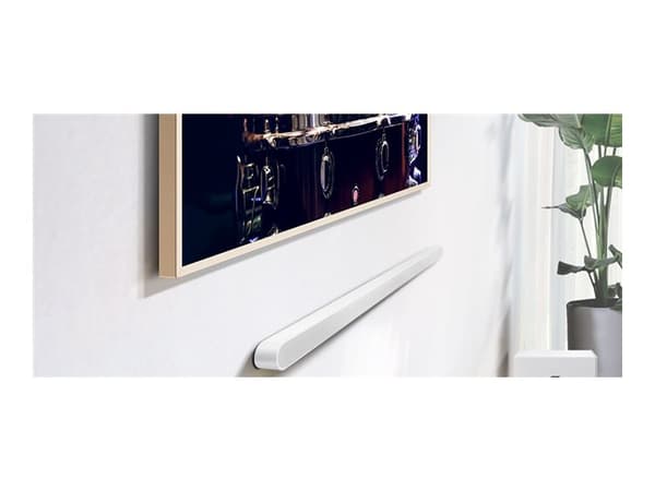 Samsung HW-S701D - S series - Lydplankesystem - for hjemmeteater - 3,1 kanaler - trådløs - Bluetooth, Wi-Fi - hvit