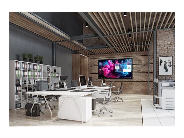 Avocor AVH-8620 - 86" Diagonalklasse H Series LED-bakgrunnsbelyst LCD-skjerm - interaktiv - med pekeskjerm (multiberørings) - 4K UHD (2160p) 3840 x 2