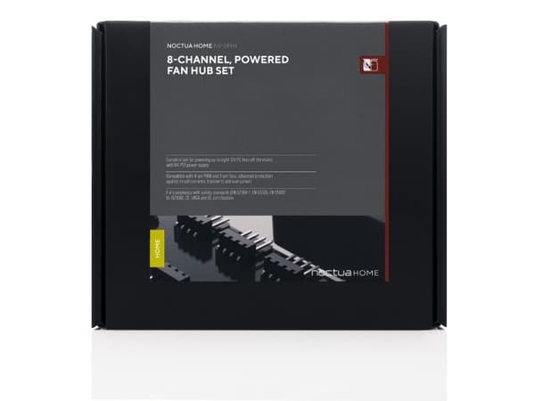 Noctua NV-SPH1, 8 kanaler, svart, 5 - 24 V, 22 W, -40 - 60 °C, 93 mm