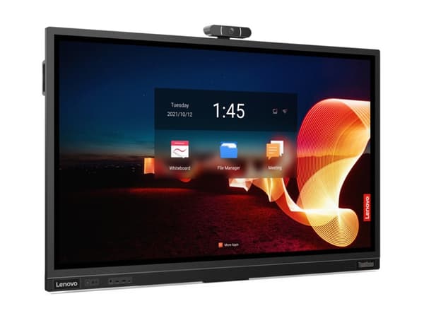Lenovo ThinkVision T65, 165.1 cm (65"), 3840 x 2160 pixels, 4K Ultra HD, LED, 8 ms, Black