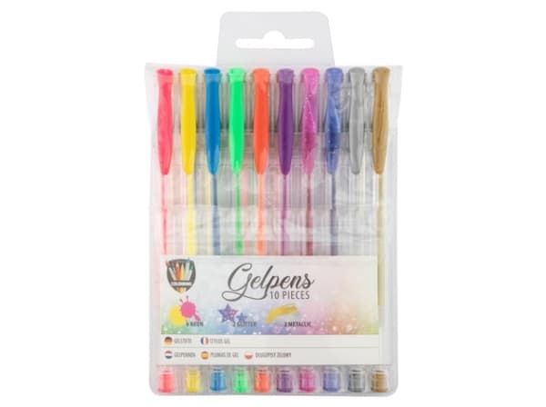 10 gelpennor