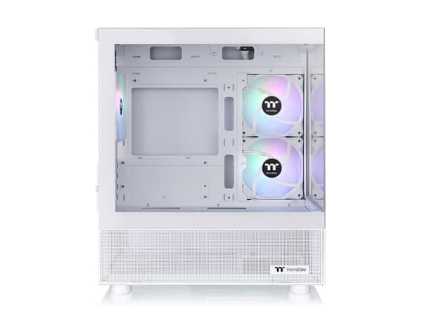 Thermaltake View 170 TG ARGB - Mid tower - micro ATX - genomskinlig sidopanel (härdat glas) - ingen strömförsörjning (ATX) - snö - USB/ljud