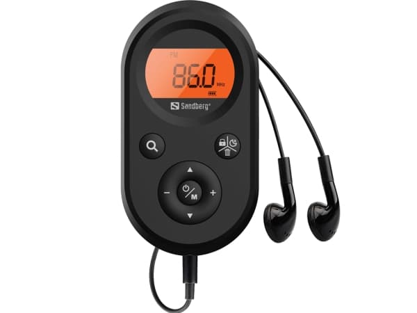 Sandberg Pocket Radio FM+AM Recharge, Kannettava, AM, FM, 76 - 108 MHz, 522-1710KHz (9KHz) / 520-170KHz (10KHz), keltainen, 3,5 mm
