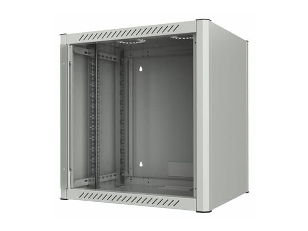 Lanview by Logon - Telinekaappi - 60 x 56 - seinäasennettava - valkoinen, RAL 7035 - 12U - 19"