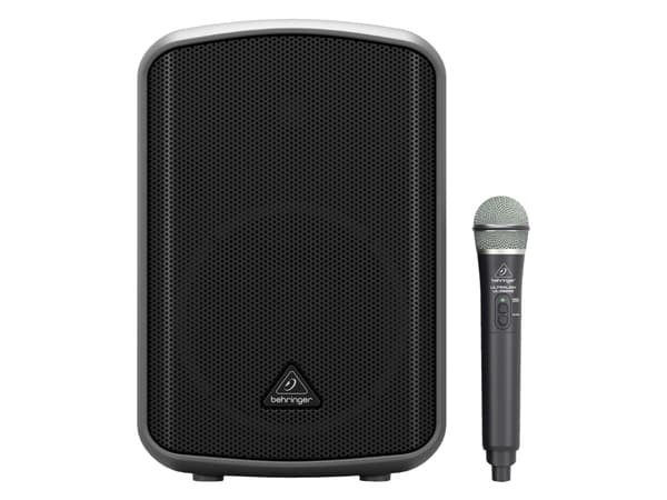 Behringer EUROPORT MPA200BT, 2-tie, 200 W, D, musta, LCD, Kaapeli & langaton musta