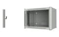 Miniatyrbild 5 av 5: Lanview by Logon - Rack skåp - 60 x 45, pro - väggmontering - vit, RAL 7035 - 7U - 19"