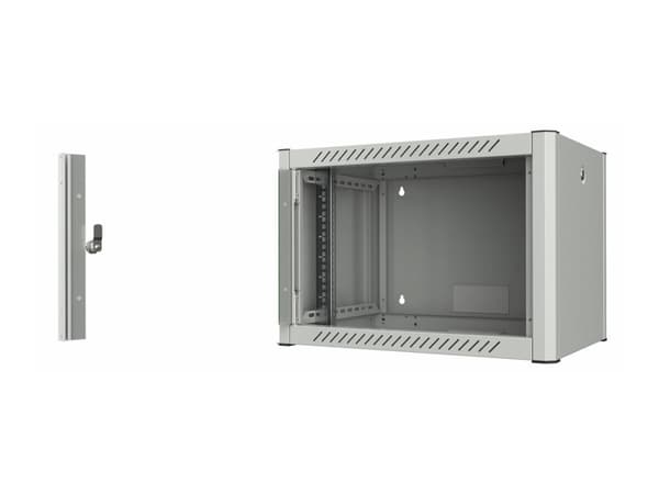Lanview by Logon - Rack skåp - 60 x 45, pro - väggmontering - vit, RAL 7035 - 7U - 19"