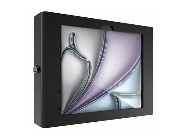 Compulocks iPad Air M2 & M3 11", Apex Secured Enclosure Wall Mount - Black - Hölje - för surfplatta - glasfäste, utrymme - låsbar - höggradig alumini
