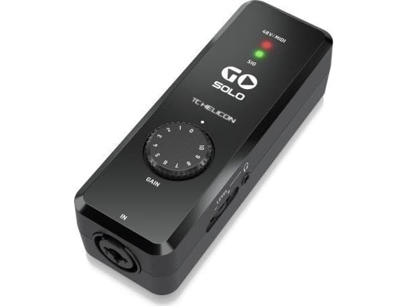 TC Helicon GO Solo audio/MIDI-liitäntä mobiililaitteille