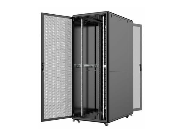 Lanview by Logon - Rack skåp - 80 x 120, server line - fristående - svart, RAL 9005 - 42U - 19"